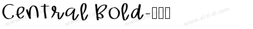 Central Bold字体转换